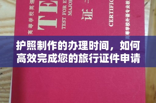 白玉护照制作的办理时间，如何高效完成您的旅行证件申请