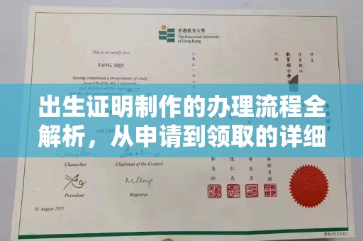 白玉出生证明制作的办理流程全解析，从申请到领取的详细指南